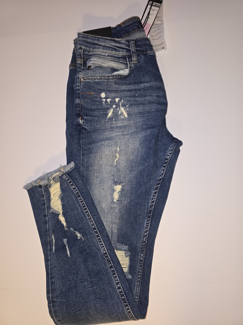 Denim House Skinny Fit Distressed Jeans W31 L32 NWT All Sales Help Cats In Need!